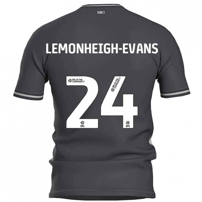 Danxen Femme Maillot Connor Lemonheigh-Evans #24 Gris Argent Tenues Extérieur 2025/26 T-Shirt