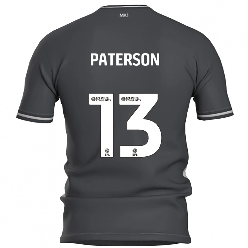Danxen Femme Maillot Callum Paterson #13 Gris Argent Tenues Extérieur 2025/26 T-Shirt