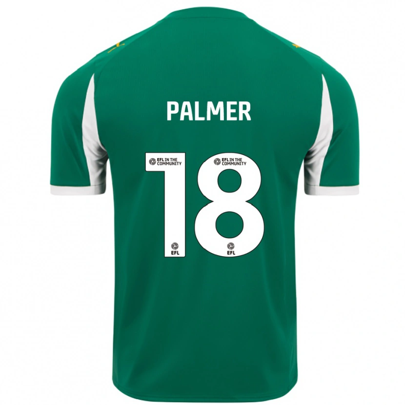 Danxen Femme Maillot Matt Palmer #18 Vert Blanc Tenues Extérieur 2025/26 T-Shirt