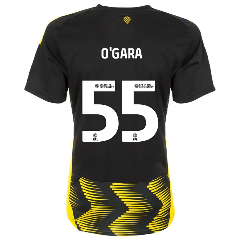 Danxen Femme Maillot Harry O'gara #55 Noir Jaune Tenues Extérieur 2025/26 T-Shirt
