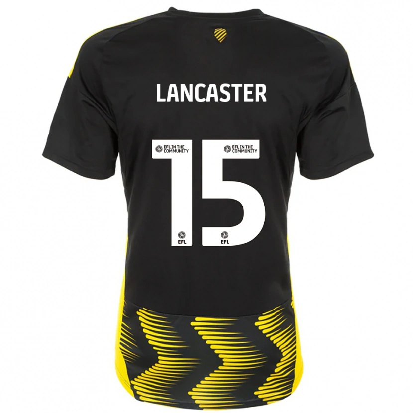 Danxen Femme Maillot Darcy Lancaster #15 Noir Jaune Tenues Extérieur 2025/26 T-Shirt