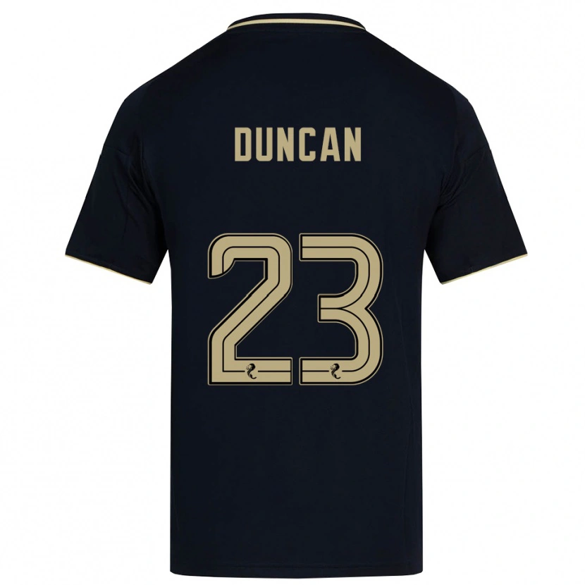 Danxen Femme Maillot Ryan Duncan #23 Marine Or Tenues Extérieur 2025/26 T-Shirt