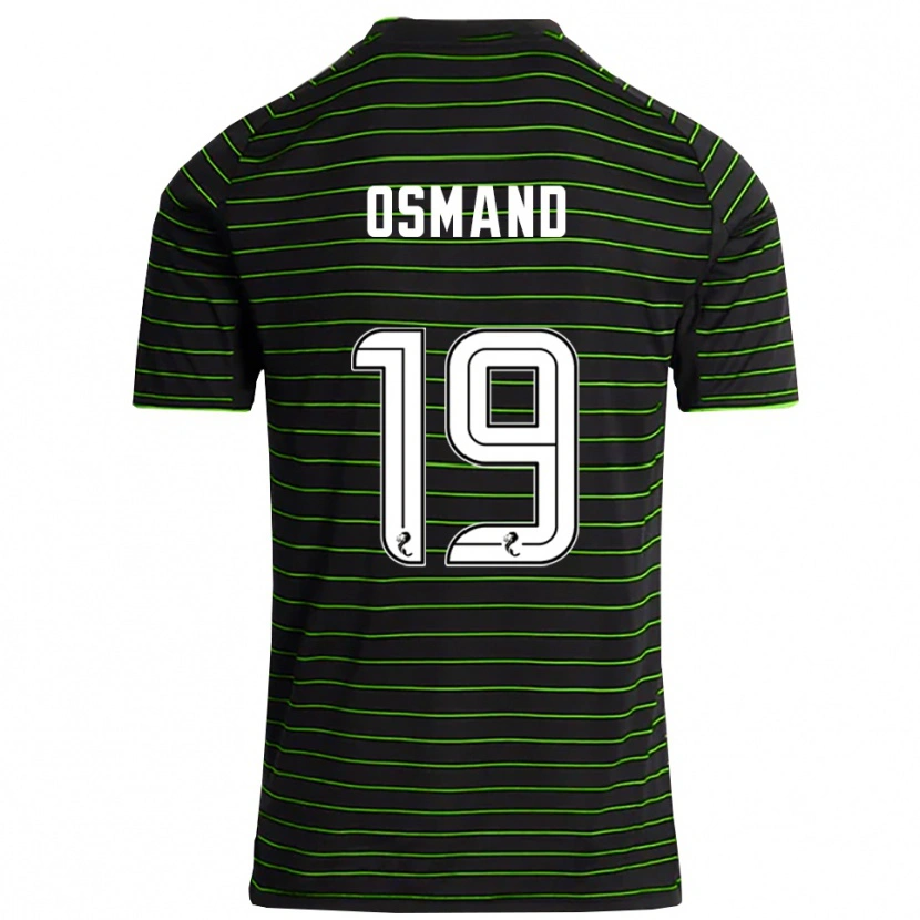 Danxen Femme Maillot Callum Osmand #19 Noir Vert Tenues Extérieur 2025/26 T-Shirt