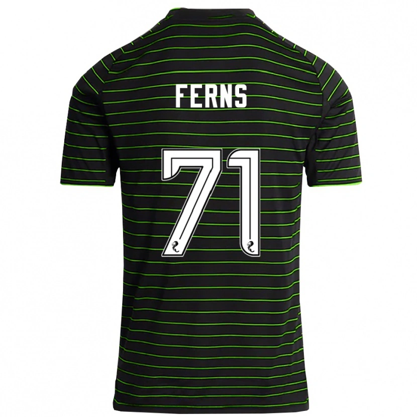 Danxen Femme Maillot Abbie Ferns #71 Noir Vert Tenues Extérieur 2025/26 T-Shirt