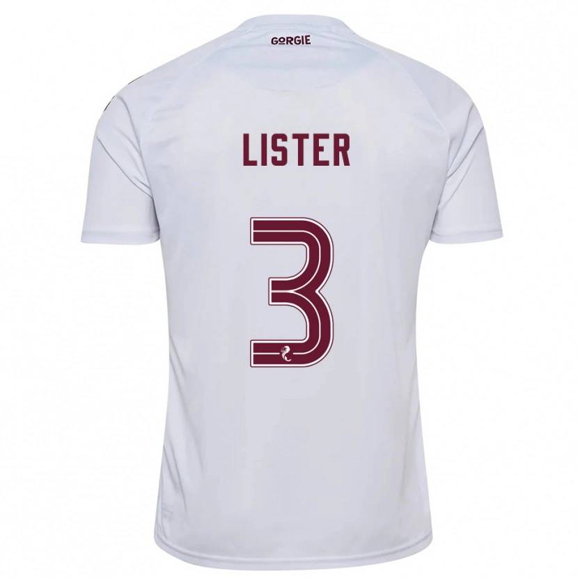 Danxen Femme Maillot Henry James #3 Blanc Bordeaux Tenues Extérieur 2025/26 T-Shirt