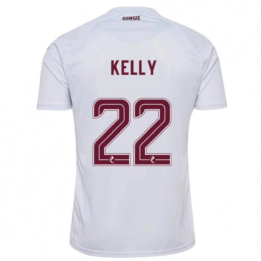 Danxen Femme Maillot Ryan Kelly #22 Blanc Bordeaux Tenues Extérieur 2025/26 T-Shirt