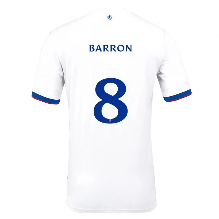 Danxen Femme Maillot Connor Barron #8 Blanc Rouge Bleu Tenues Extérieur 2025/26 T-Shirt