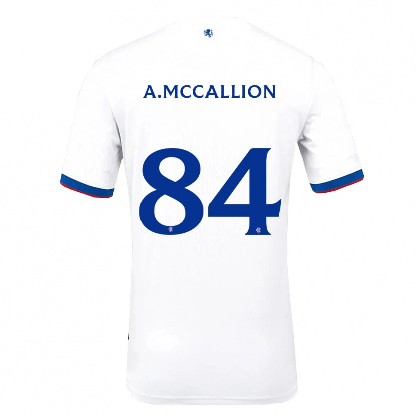 Danxen Femme Maillot Aiden Mccallion #84 Blanc Rouge Bleu Tenues Extérieur 2025/26 T-Shirt