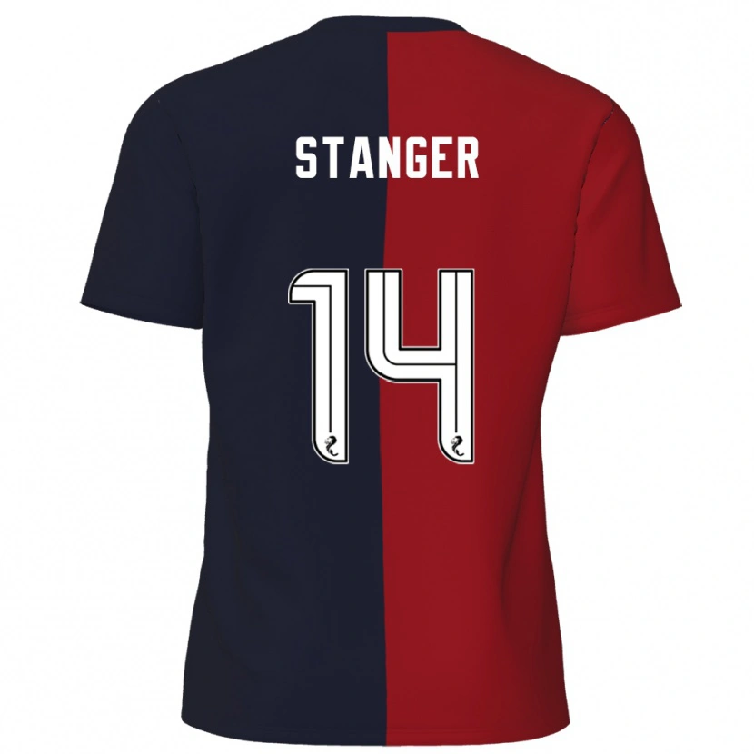 Danxen Femme Maillot George Stanger #14 Rouge Marine Tenues Extérieur 2025/26 T-Shirt