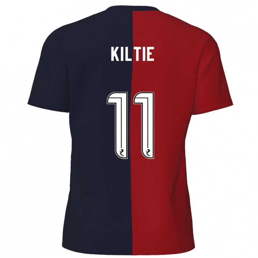 Danxen Femme Maillot Greg Kiltie #11 Rouge Marine Tenues Extérieur 2025/26 T-Shirt