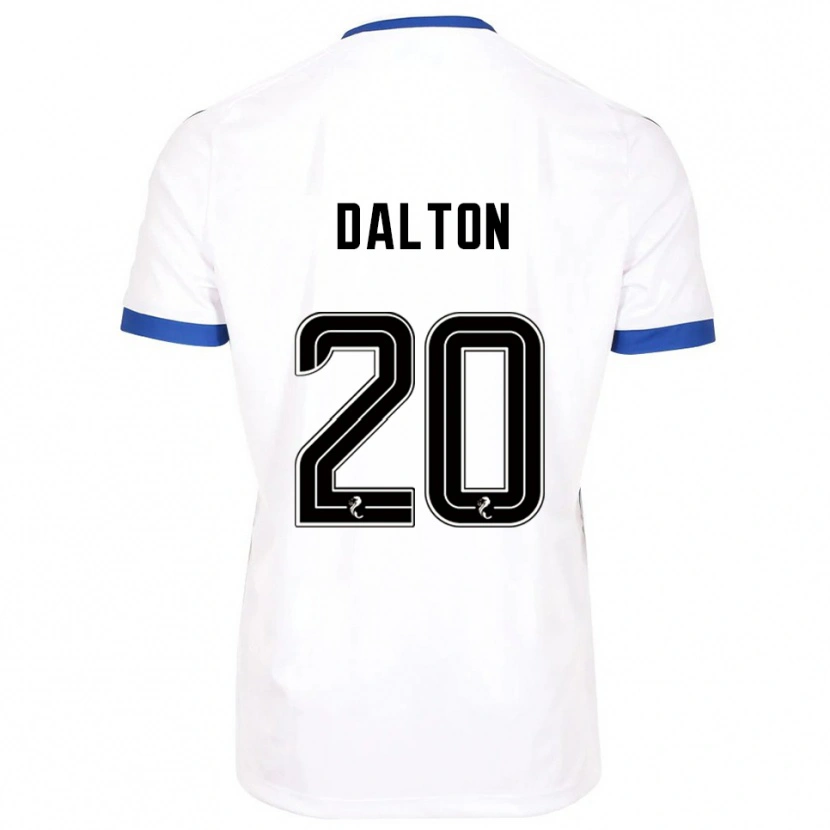 Danxen Femme Maillot Sean Dalton #20 Blanc Bleu Tenues Extérieur 2025/26 T-Shirt