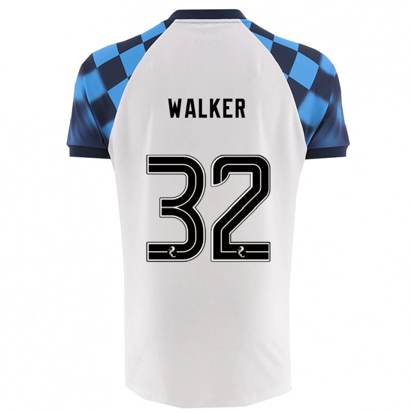 Danxen Femme Maillot Rhys Walker #32 Blanc Bleu Ciel Tenues Extérieur 2025/26 T-Shirt
