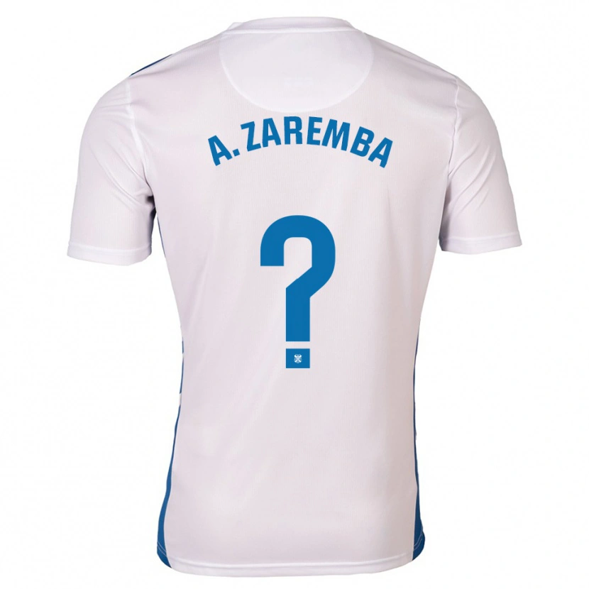 Danxen Enfant Maillot Aleksandra Zaremba Kupiec #0 Blanc Bleu Tenues Domicile 2025/26 T-Shirt