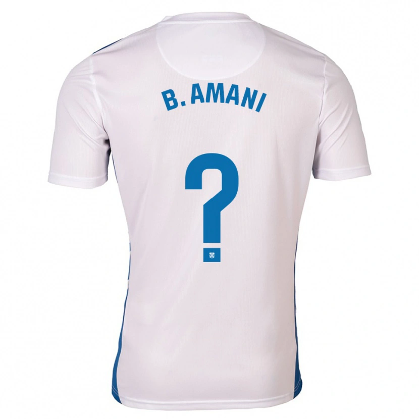 Danxen Enfant Maillot Bernadette Amani Kakounan #0 Blanc Bleu Tenues Domicile 2025/26 T-Shirt