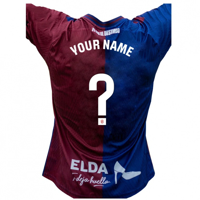 Danxen Enfant Maillot Votre Nom #0 Bleu Rouge Tenues Domicile 2025/26 T-Shirt