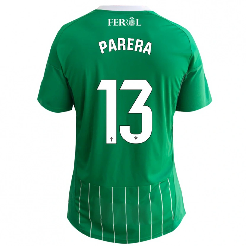 Danxen Enfant Maillot Miquel Parera #13 Vert Blanc Tenues Domicile 2025/26 T-Shirt