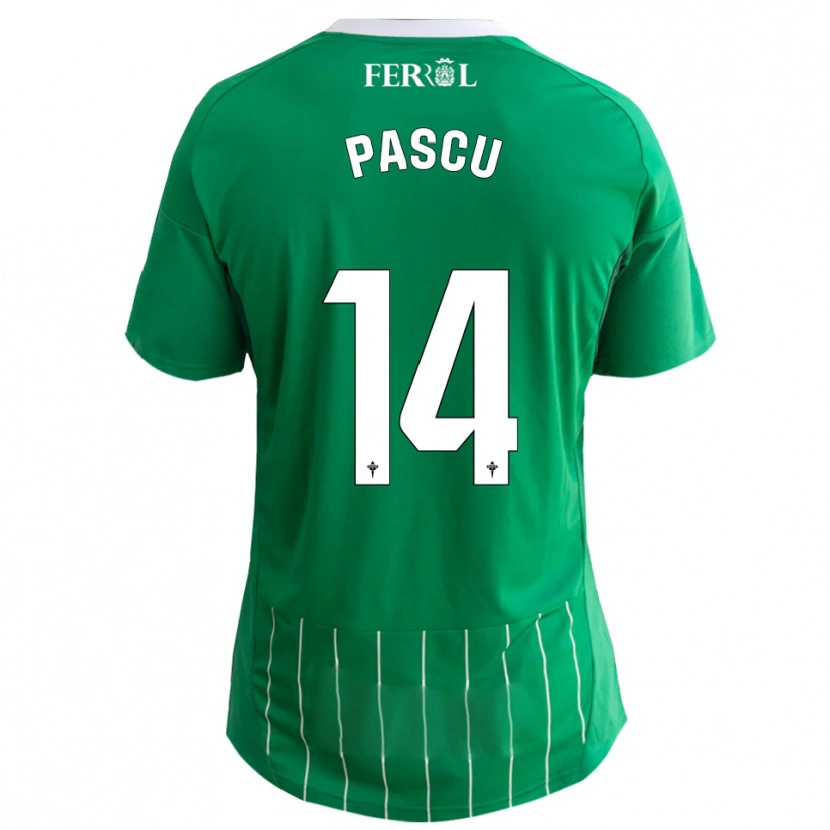 Danxen Enfant Maillot Pascu #14 Vert Blanc Tenues Domicile 2025/26 T-Shirt