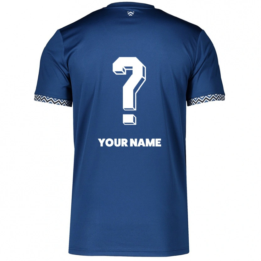 Danxen Enfant Maillot Votre Nom #0 Marine Blanc Tenues Domicile 2025/26 T-Shirt