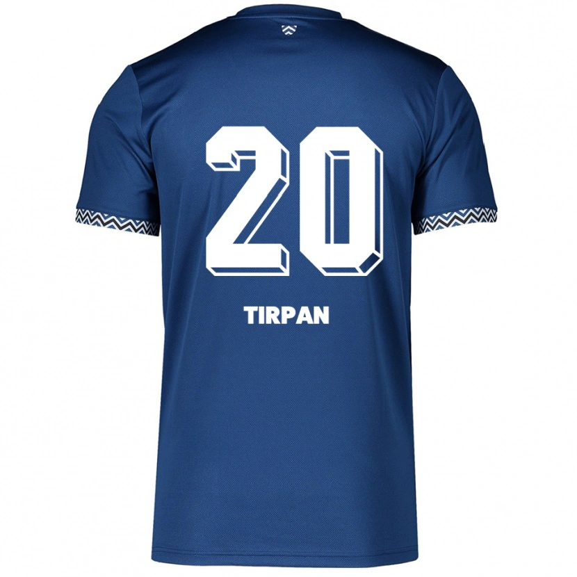 Danxen Enfant Maillot Efe Tirpan #20 Marine Blanc Tenues Domicile 2025/26 T-Shirt