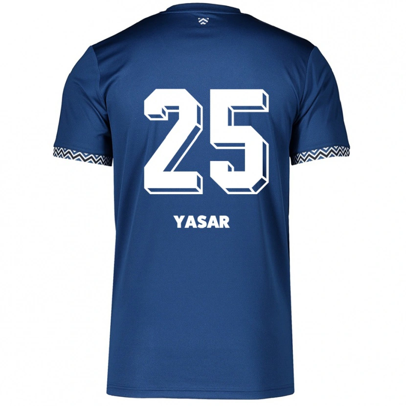 Danxen Enfant Maillot Eyyüb Yasar #25 Marine Blanc Tenues Domicile 2025/26 T-Shirt