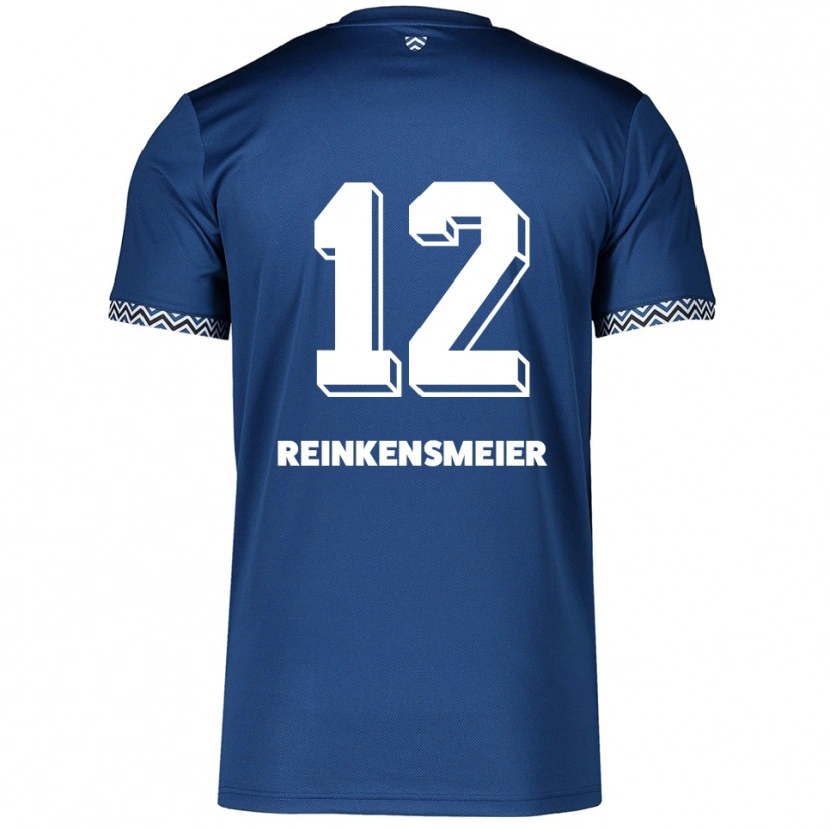 Danxen Enfant Maillot Thandie Reinkensmeier #12 Marine Blanc Tenues Domicile 2025/26 T-Shirt