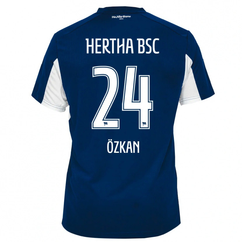 Danxen Enfant Maillot Muhammed Özkan #24 Blanc Bleu Tenues Domicile 2025/26 T-Shirt