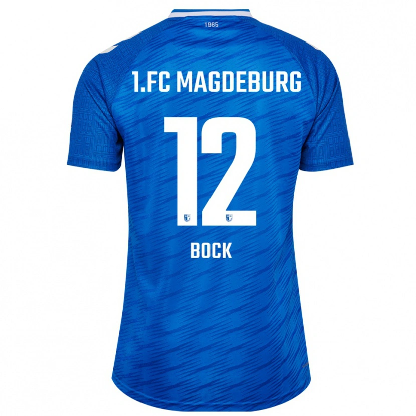 Danxen Enfant Maillot Armin Bock #12 Bleu Blanc Tenues Domicile 2025/26 T-Shirt