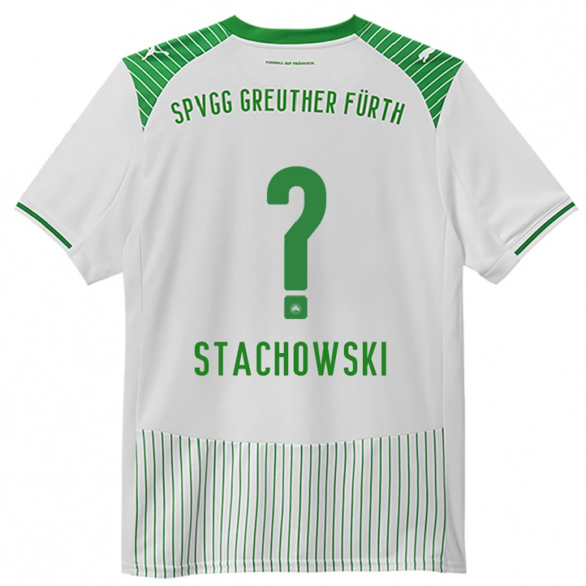 Danxen Enfant Maillot Lara Stachowski #0 Blanc Vert Tenues Domicile 2025/26 T-Shirt