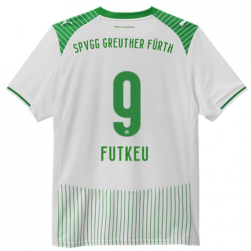 Danxen Enfant Maillot Noel Futkeu #9 Blanc Vert Tenues Domicile 2025/26 T-Shirt