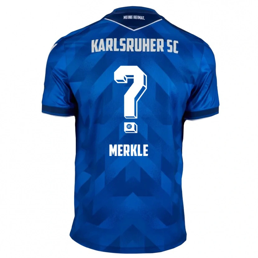 Danxen Enfant Maillot Helena Merkle #0 Bleu Blanc Tenues Domicile 2025/26 T-Shirt