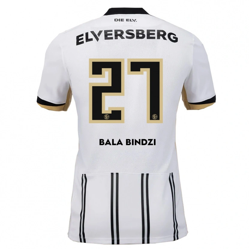 Danxen Enfant Maillot Corneille Bala Bindzi #27 Blanc Noir Tenues Domicile 2025/26 T-Shirt