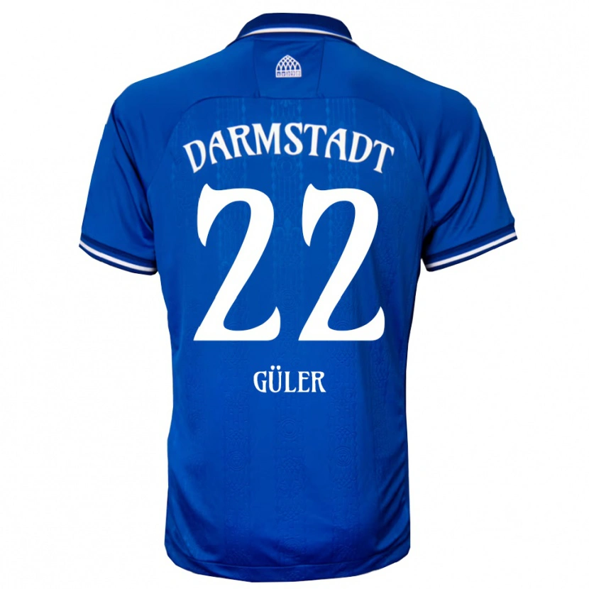 Danxen Enfant Maillot Serhat-Semih Güler #22 Bleu Blanc Tenues Domicile 2025/26 T-Shirt