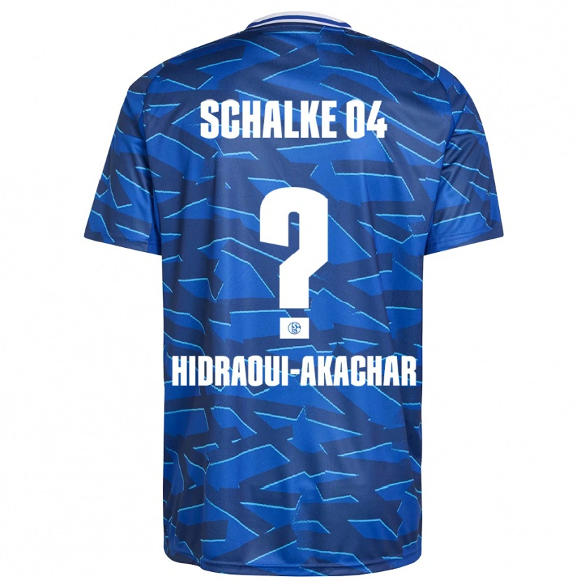 Danxen Enfant Maillot Yassin Hidraoui-Akachar #0 Bleu Royal Blanc Tenues Domicile 2025/26 T-Shirt