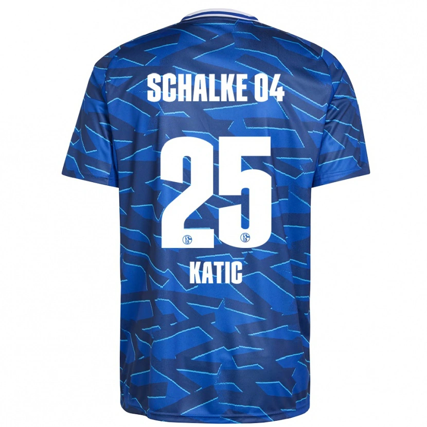 Danxen Enfant Maillot Nikola Katic #25 Bleu Royal Blanc Tenues Domicile 2025/26 T-Shirt