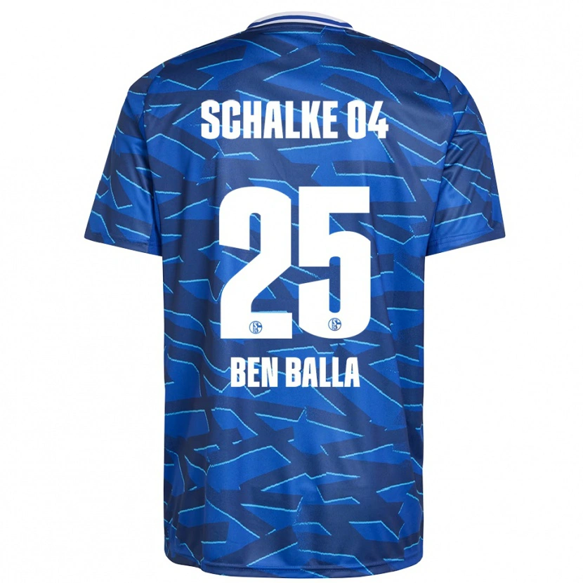 Danxen Enfant Maillot Yassin Ben Balla #25 Bleu Royal Blanc Tenues Domicile 2025/26 T-Shirt