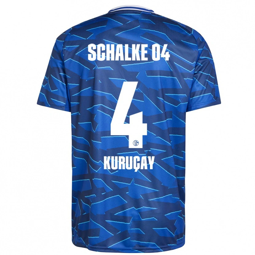 Danxen Enfant Maillot Hasan Kuruçay #4 Bleu Royal Blanc Tenues Domicile 2025/26 T-Shirt