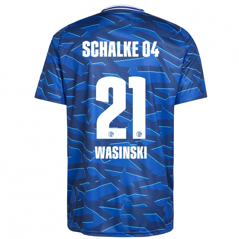 Danxen Enfant Maillot Martin Wasinski #21 Bleu Royal Blanc Tenues Domicile 2025/26 T-Shirt