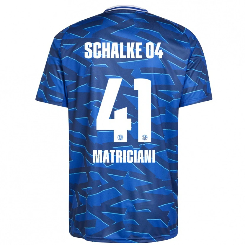 Danxen Enfant Maillot Henning Matriciani #41 Bleu Royal Blanc Tenues Domicile 2025/26 T-Shirt