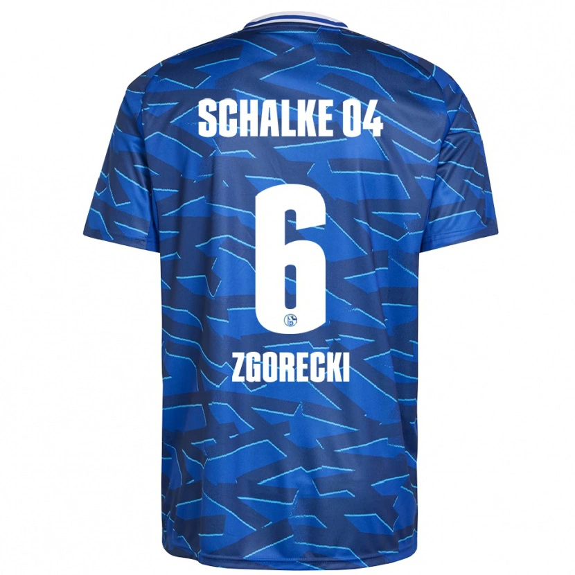 Danxen Enfant Maillot Jonas Zgorecki #6 Bleu Royal Blanc Tenues Domicile 2025/26 T-Shirt