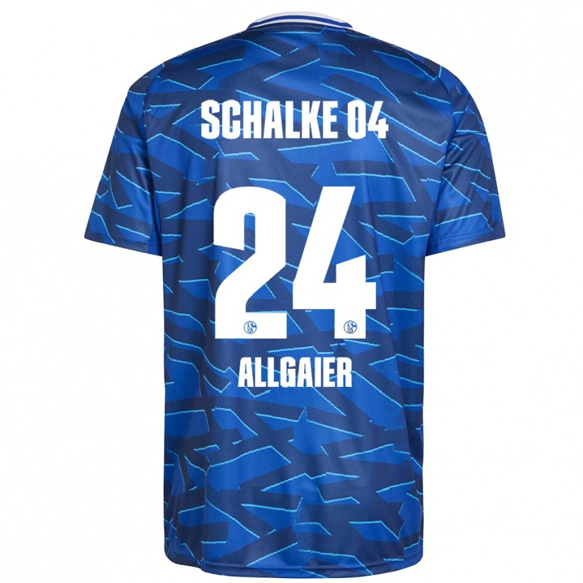 Danxen Enfant Maillot Felix Allgaier #24 Bleu Royal Blanc Tenues Domicile 2025/26 T-Shirt