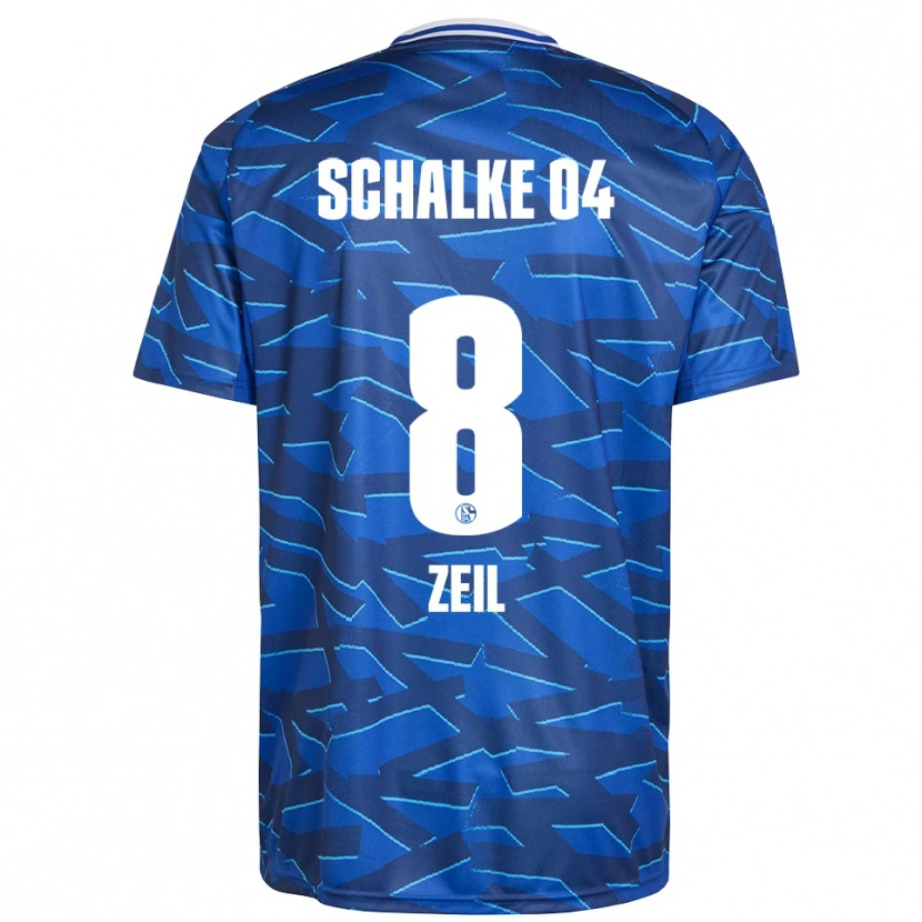 Danxen Enfant Maillot Emil Zeil #8 Bleu Royal Blanc Tenues Domicile 2025/26 T-Shirt