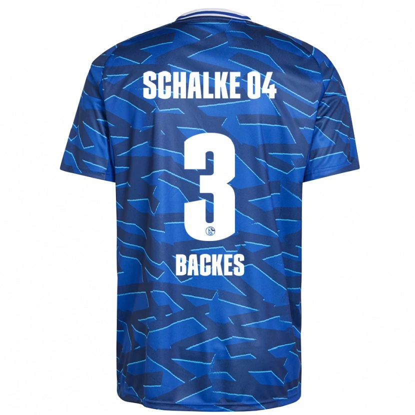 Danxen Enfant Maillot Diego Backes-Klimek #3 Bleu Royal Blanc Tenues Domicile 2025/26 T-Shirt