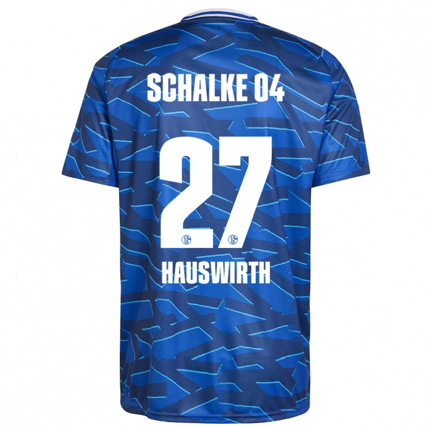 Danxen Enfant Maillot Max Hauswirth #27 Bleu Royal Blanc Tenues Domicile 2025/26 T-Shirt