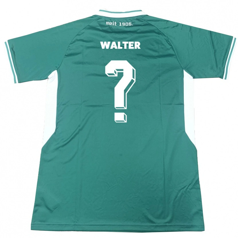 Danxen Enfant Maillot Marilina Walter #0 Vert Blanc Tenues Domicile 2025/26 T-Shirt