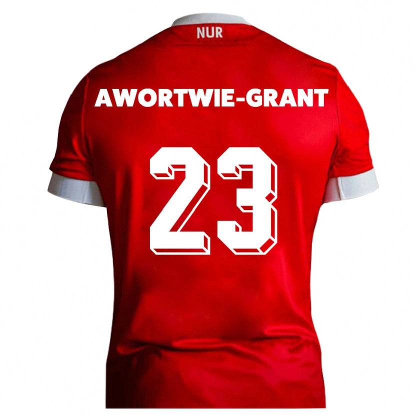Danxen Enfant Maillot Nyamekye Awortwie-Grant #23 Rouge Blanc Tenues Domicile 2025/26 T-Shirt