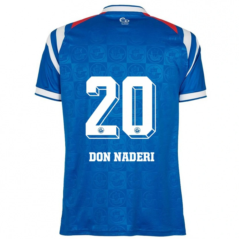 Danxen Enfant Maillot Ryan Naderi #20 Bleu Blanc Rouge Tenues Domicile 2025/26 T-Shirt