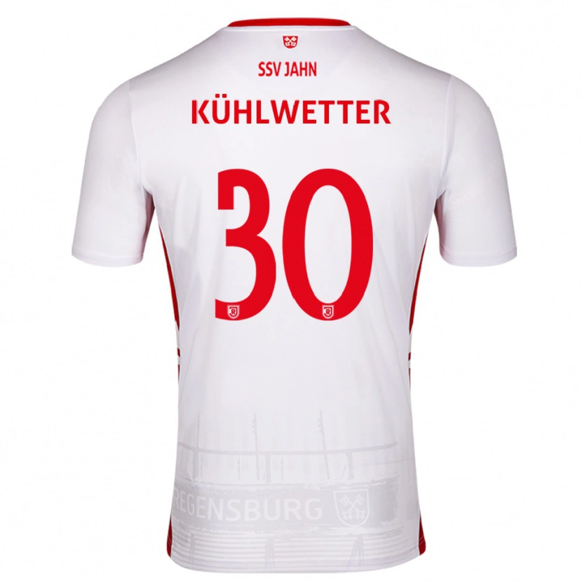 Danxen Enfant Maillot Christian Kühlwetter #30 Blanc Rouge Tenues Domicile 2025/26 T-Shirt