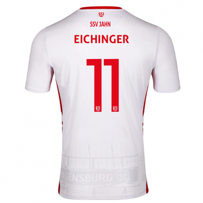 Danxen Enfant Maillot Noel Eichinger #11 Blanc Rouge Tenues Domicile 2025/26 T-Shirt