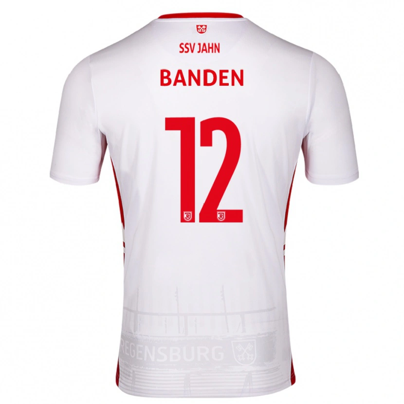 Danxen Enfant Maillot Ante Banden #12 Blanc Rouge Tenues Domicile 2025/26 T-Shirt