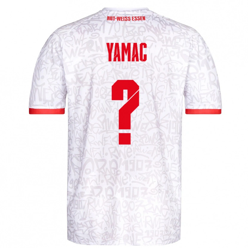 Danxen Enfant Maillot Ensar Yamac #0 Blanc Rouge Tenues Domicile 2025/26 T-Shirt